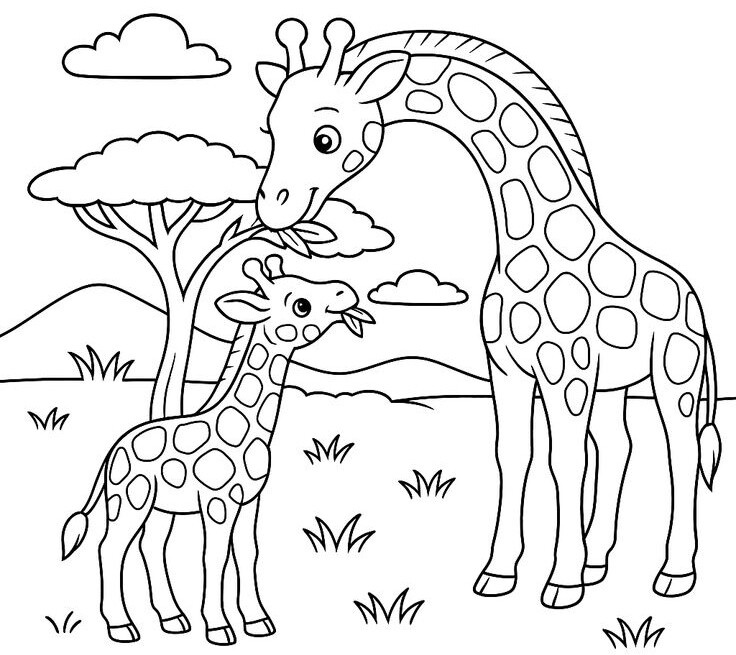 Mẹ cùng con tô màu tranh hươu cao cổ, nuôi dưỡng trí tò mò hỗ trợ bé học hỏi tự nhiên - 19