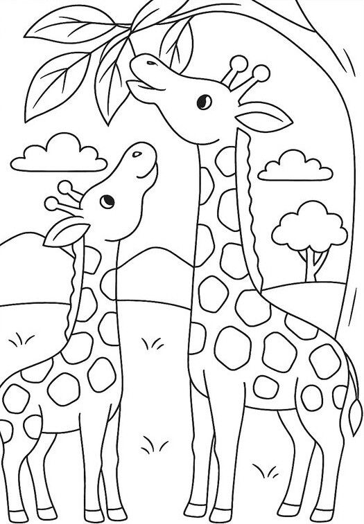 Mẹ cùng con tô màu tranh hươu cao cổ, nuôi dưỡng trí tò mò hỗ trợ bé học hỏi tự nhiên - 17