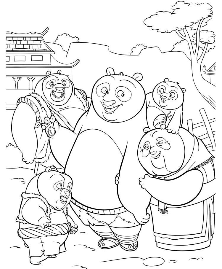 Tranh tô màu Kungfu Panda, niềm vui sáng tạo cho bé yêu thích hoạt hình - 2