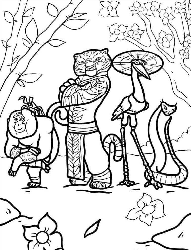 Tranh tô màu Kungfu Panda, niềm vui sáng tạo cho bé yêu thích hoạt hình - 6