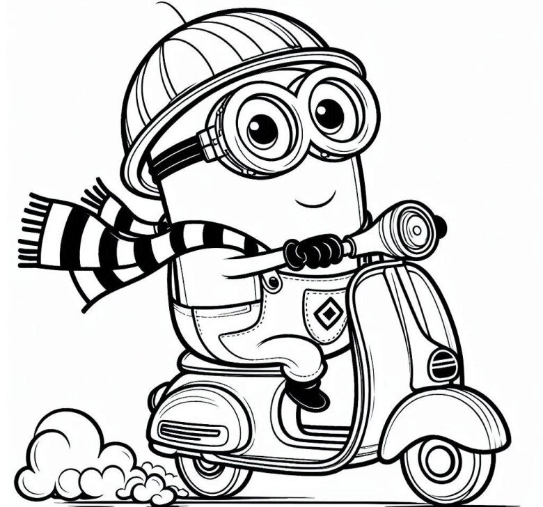 Tranh tô màu Minions đáng yêu, lựa chọn lý tưởng cho bé mầm non tập tô - 20