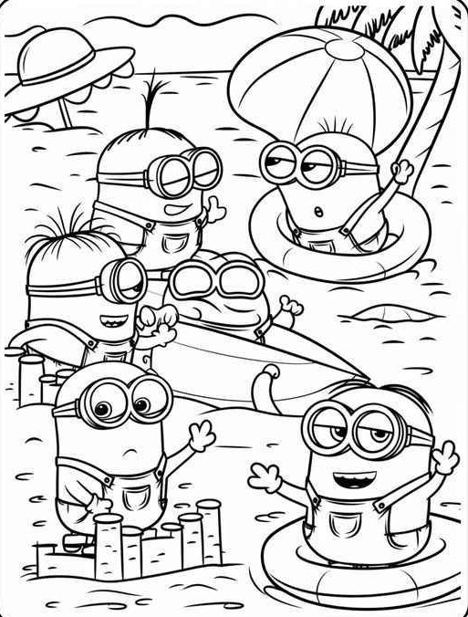 Tranh tô màu Minions đáng yêu, lựa chọn lý tưởng cho bé mầm non tập tô - 4