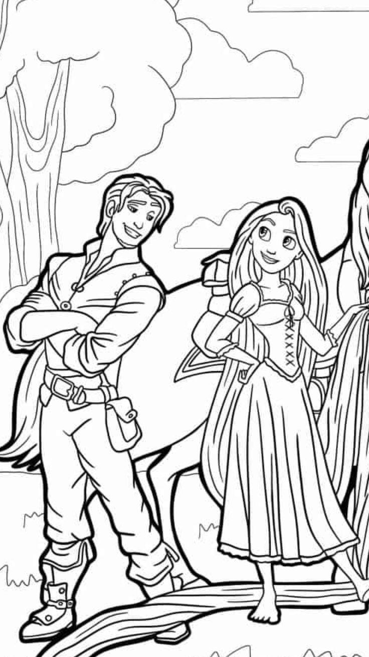 Bé khám phá mê cung màu sắc cùng tranh tô màu nàng công chúa tóc dài Rapunzel - 20