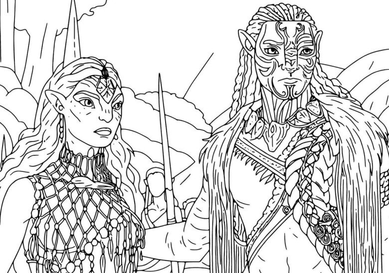 Tranh tô màu Avatar cho bé mầm non, khơi mở trí tưởng tượng qua thế giới kỳ ảo và sắc màu tự do - 15