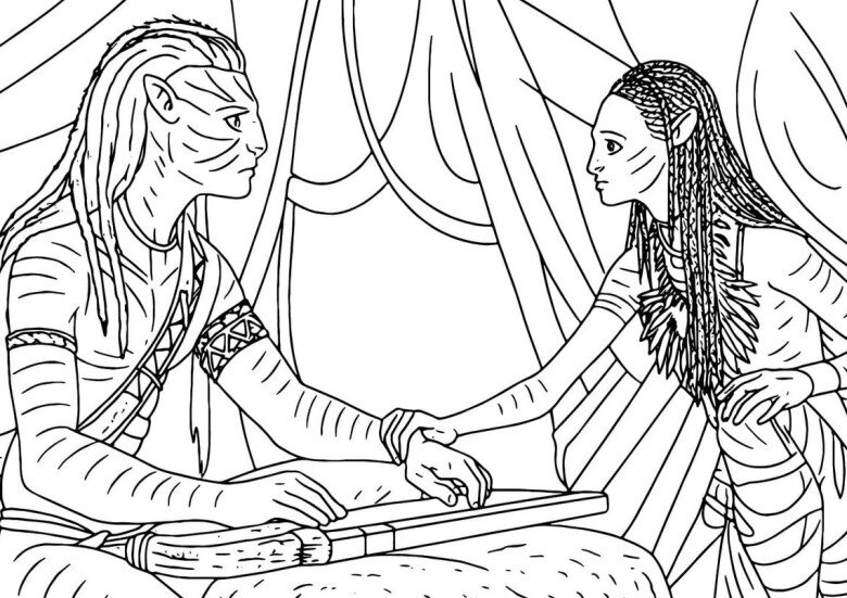 Tranh tô màu Avatar cho bé mầm non, khơi mở trí tưởng tượng qua thế giới kỳ ảo và sắc màu tự do - 16