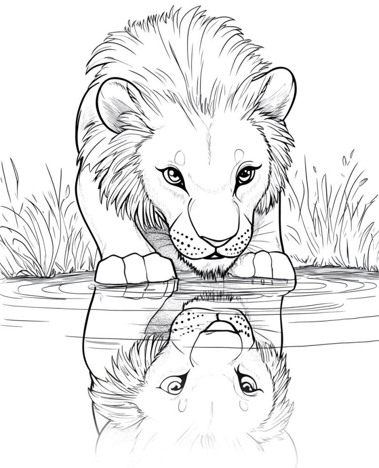 Cùng bé tô màu tranh vua sư tử Simba, nuôi dưỡng sáng tạo, EQ và giá trị đẹp trong tâm hồn trẻ - 10