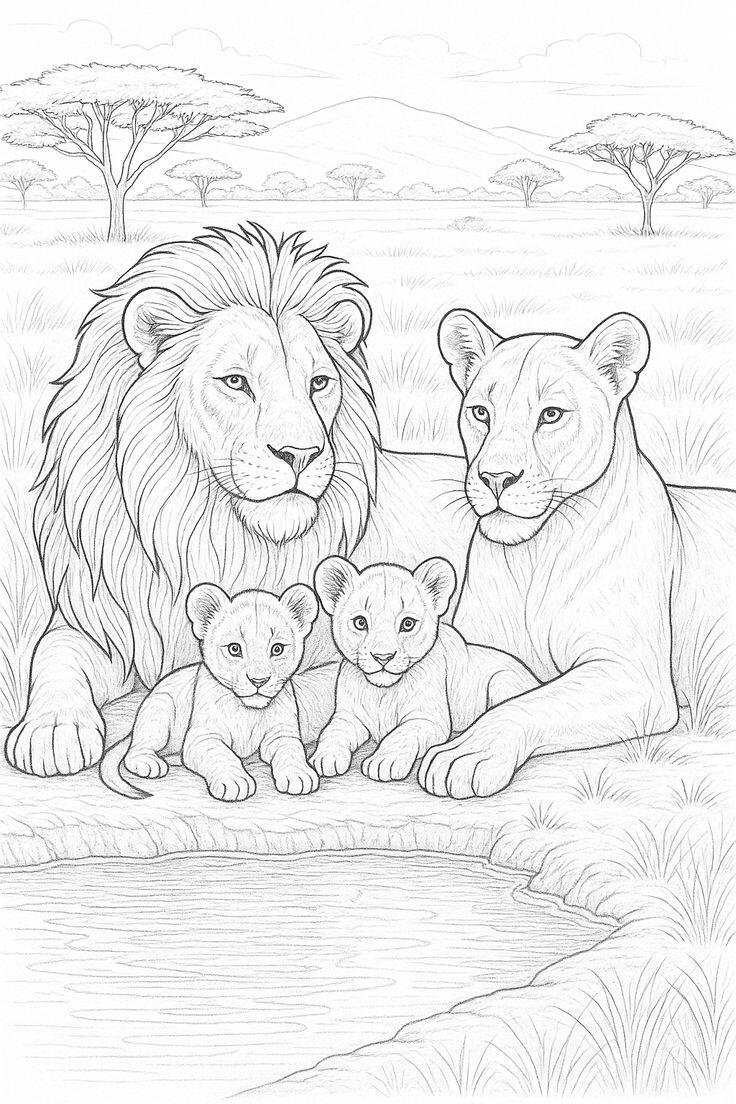 Cùng bé tô màu tranh vua sư tử Simba, nuôi dưỡng sáng tạo, EQ và giá trị đẹp trong tâm hồn trẻ - 8