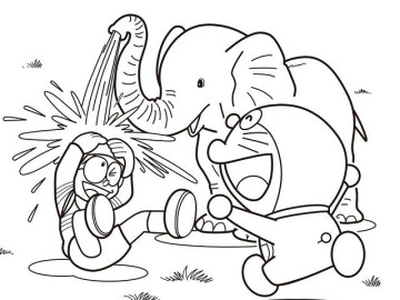 Tranh tô màu Doremon và Nobita, cách đơn giản giúp trẻ học về tình bạn và biết yêu thương