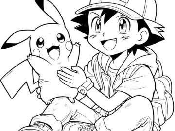 Cùng bé thỏa sức sáng tạo với tranh tô màu Pikachu dễ thương và vui nhộn