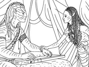 Tranh tô màu Avatar cho bé mầm non, khơi mở trí tưởng tượng qua thế giới kỳ ảo và sắc màu tự do