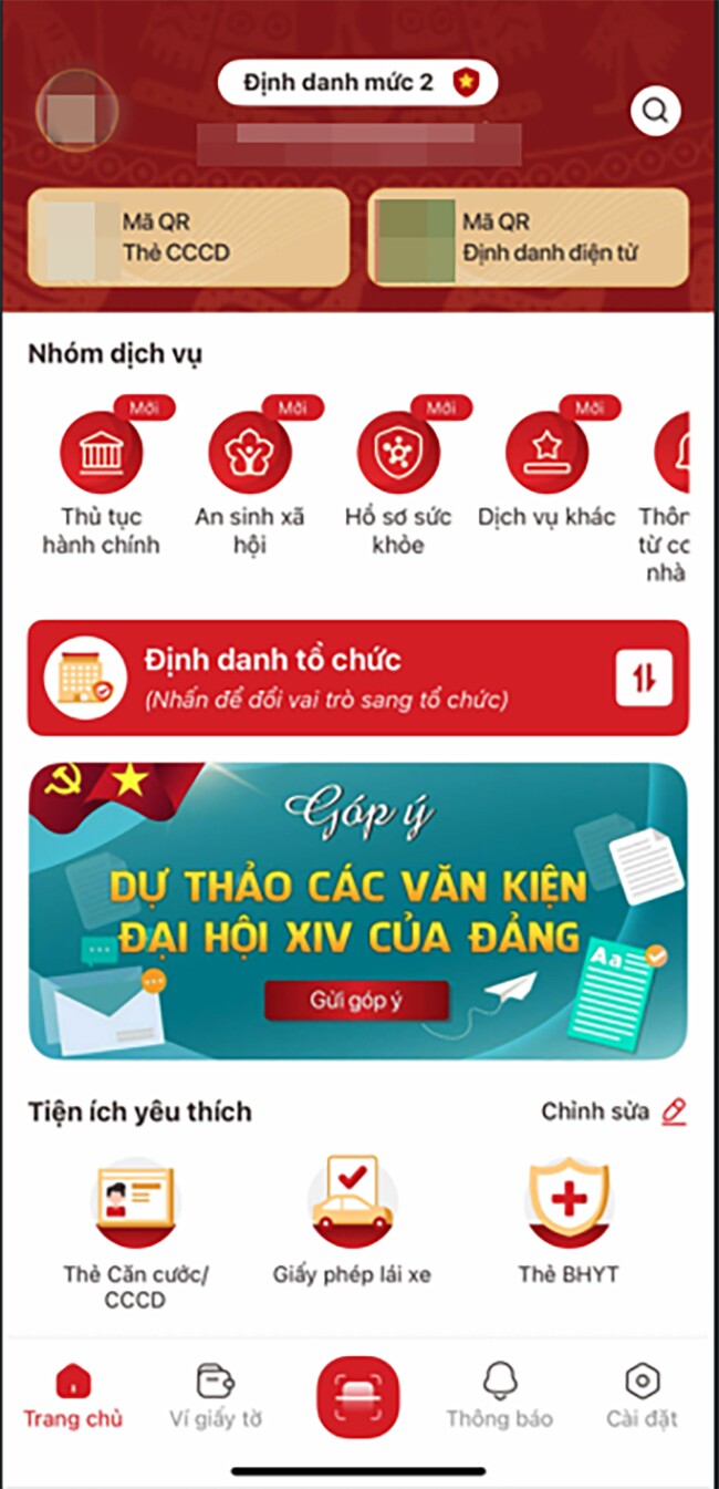 VNeID phiên bản 2.2.4 tích hợp nhiều tính năng mới.