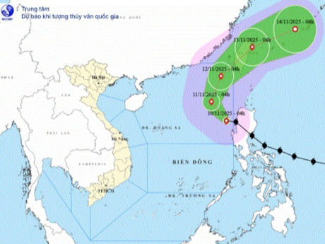 Bão Fung Wong vào Biển Đông giật cấp 16, gây sóng biển cao đến 10m