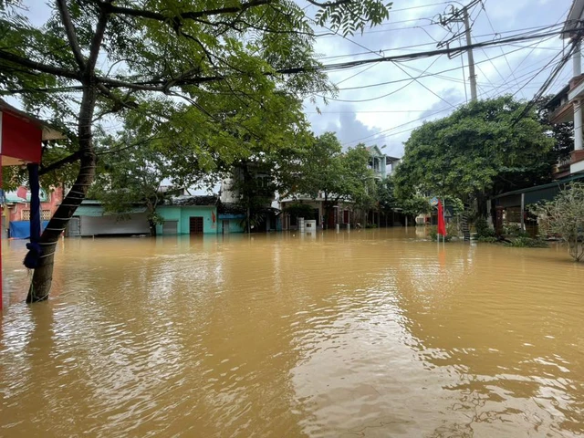 Mưa lớn khiến lũ trên nhiều sông lên mức báo động 3. Ảnh minh họa