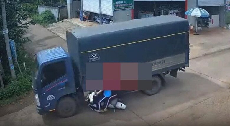 Hiện trường vụ tai nạn.