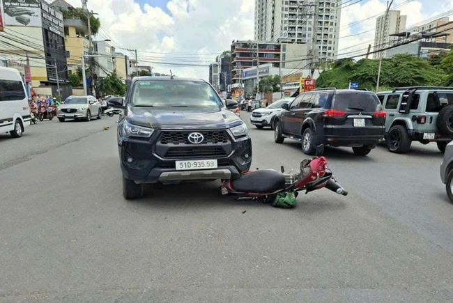 Hiện trường tai nạn.