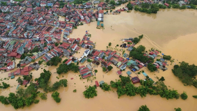 Xã Thất Khê nhìn từ trên cao. Ảnh: Quốc Trọng