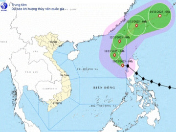 Bão Fung Wong vào Biển Đông giật cấp 16, gây sóng biển cao đến 10m