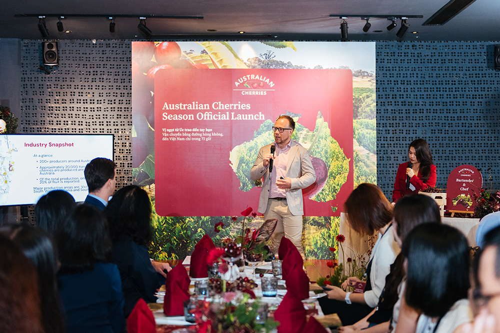 Ông Chris Lethbridge chia sẻ những thông tin thú vị về mùa vụ Cherry Úc 2024/25.