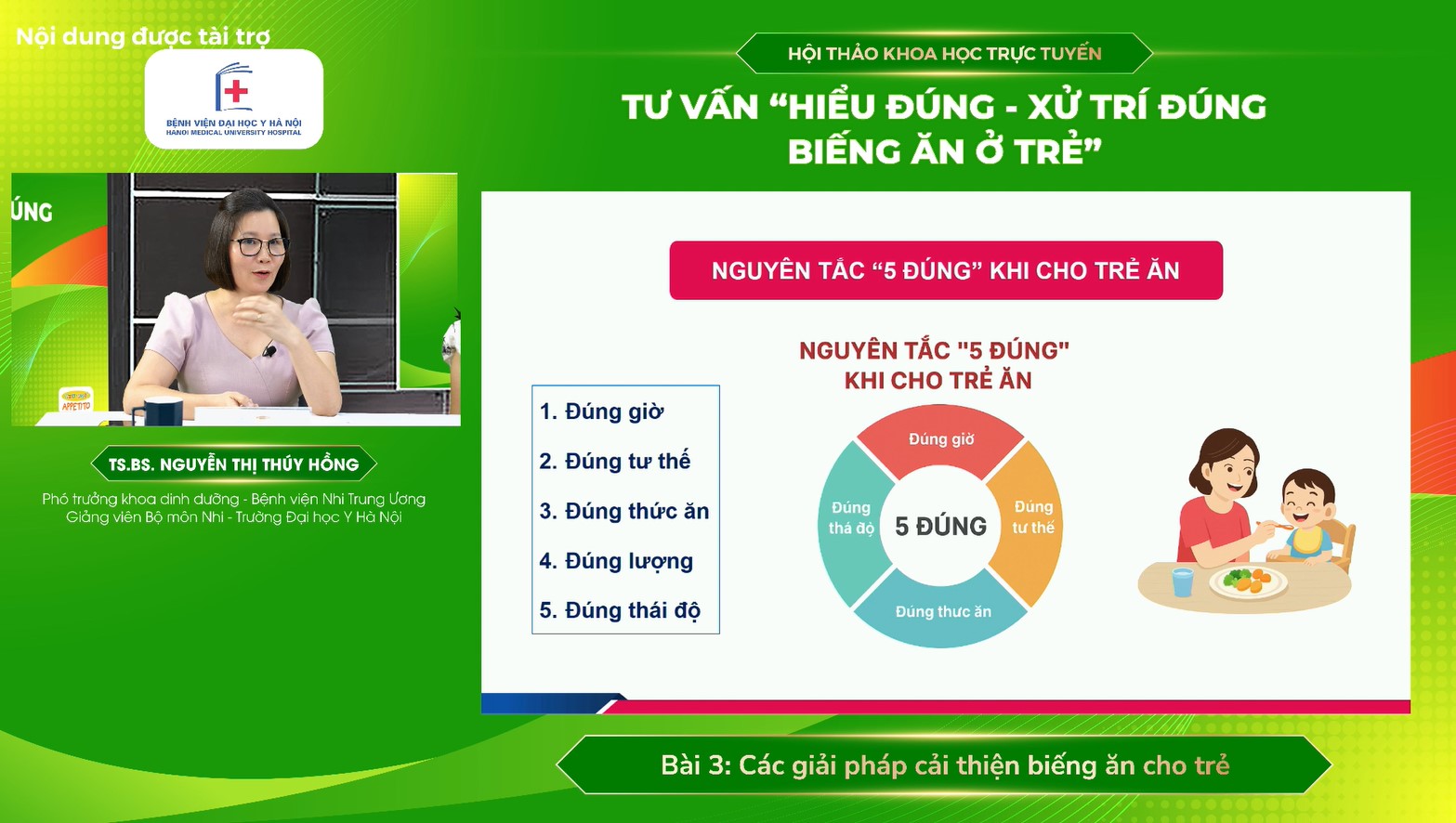 Đại học Y Hà Nội tổ chức thành công hội thảo khoa học trực tuyến “Hiểu đúng – Xử trí đúng biếng ăn ở trẻ” - 5