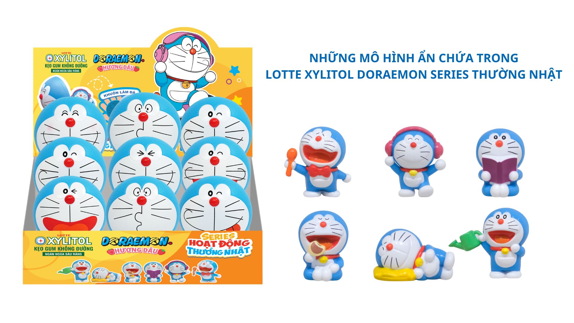 Bên trong “trái banh” còn có một mô hình Doraemon mini thuộc Series Thường nhật