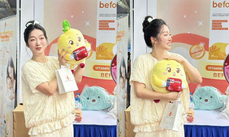 Quà tặng gấu bông Ferrolip cực xinh xắn tại gian hàng