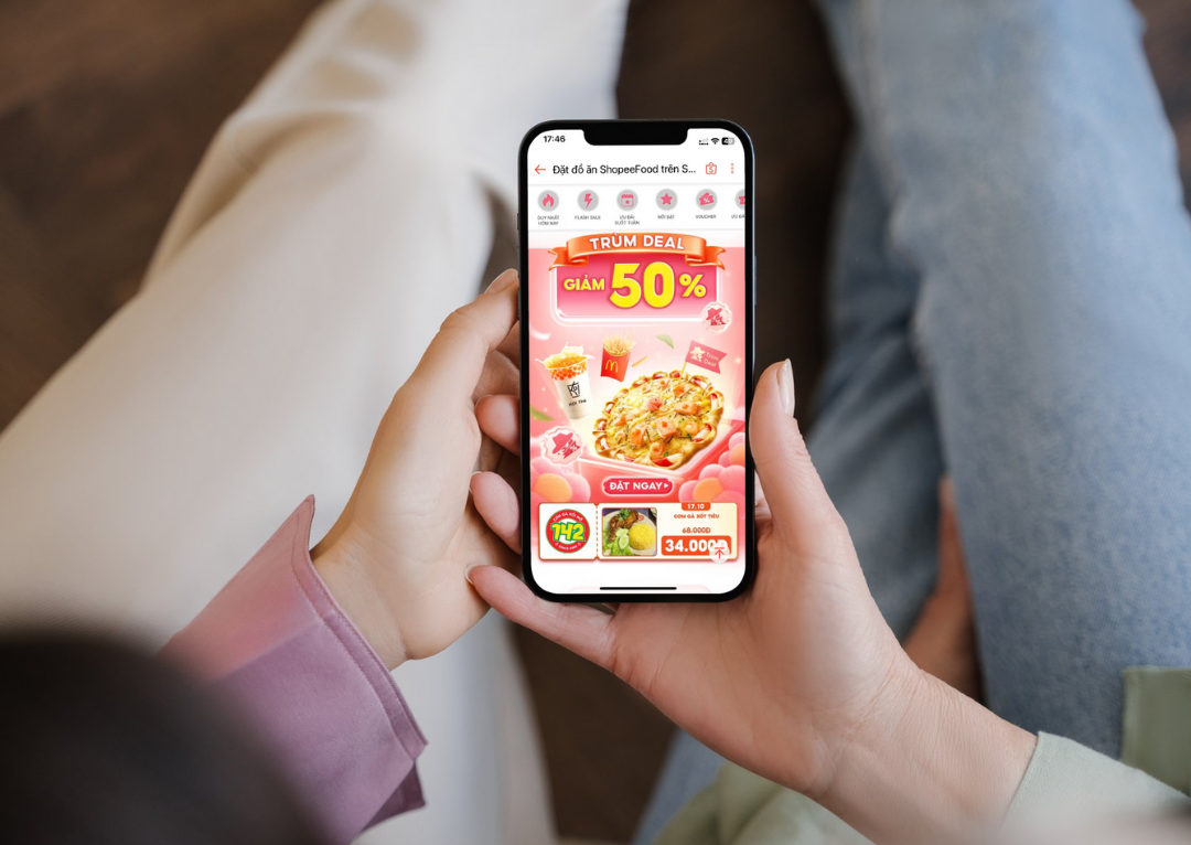 ShopeeFood “phủ deal” khắp nơi, sẵn sàng chiều lòng phái đẹp dịp 20.10 với loạt ưu đãi cực hời.