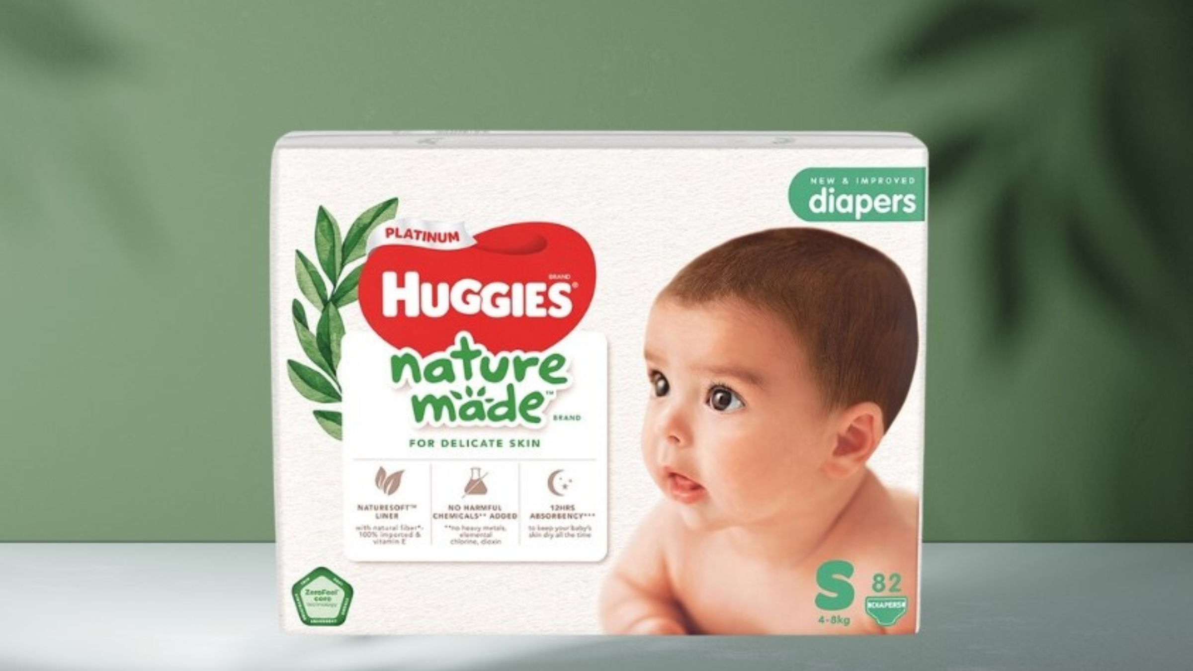 bỉm Huggies Platinum Nature Made cao cấp, mỏng nhẹ, ngừa hăm hiệu quả