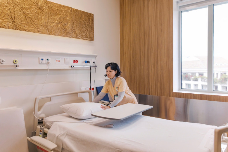 Phòng nội trú tại Khoa sản FV Thomson được thiết kế như khu nghỉ dưỡng 5 sao. Ảnh: FV