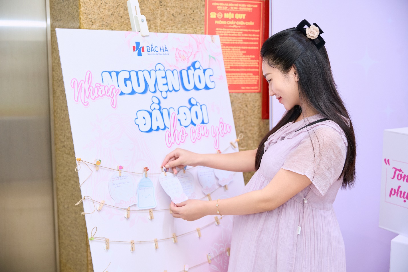 Mẹ bầu gửi lời nguyện ước đầu đời tới con yêu