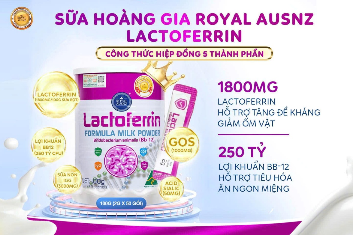Những ưu điểm vượt trội của sản phẩm Lactoferrin hồng