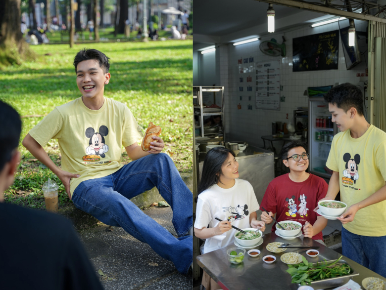 Theo chân hành trình trải nghiệm của Mickey và Minnie, giới trẻ 2 miền khoe bộ hình khám phá những góc phố thân quen - 2