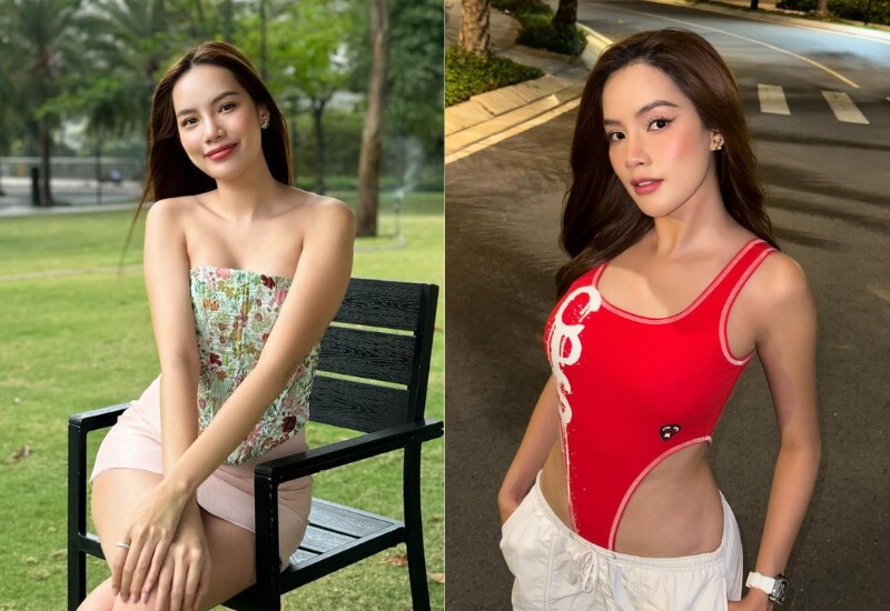 Thời trang của Lê Hoàng Phương cũng nhận được sự quan tâm. Với vóc dáng nóng bỏng, mỹ nhân 9X rất chăm diện những outfit cắt xẻ táo bạo, khoét sâu để tôn triệt để hình thể.