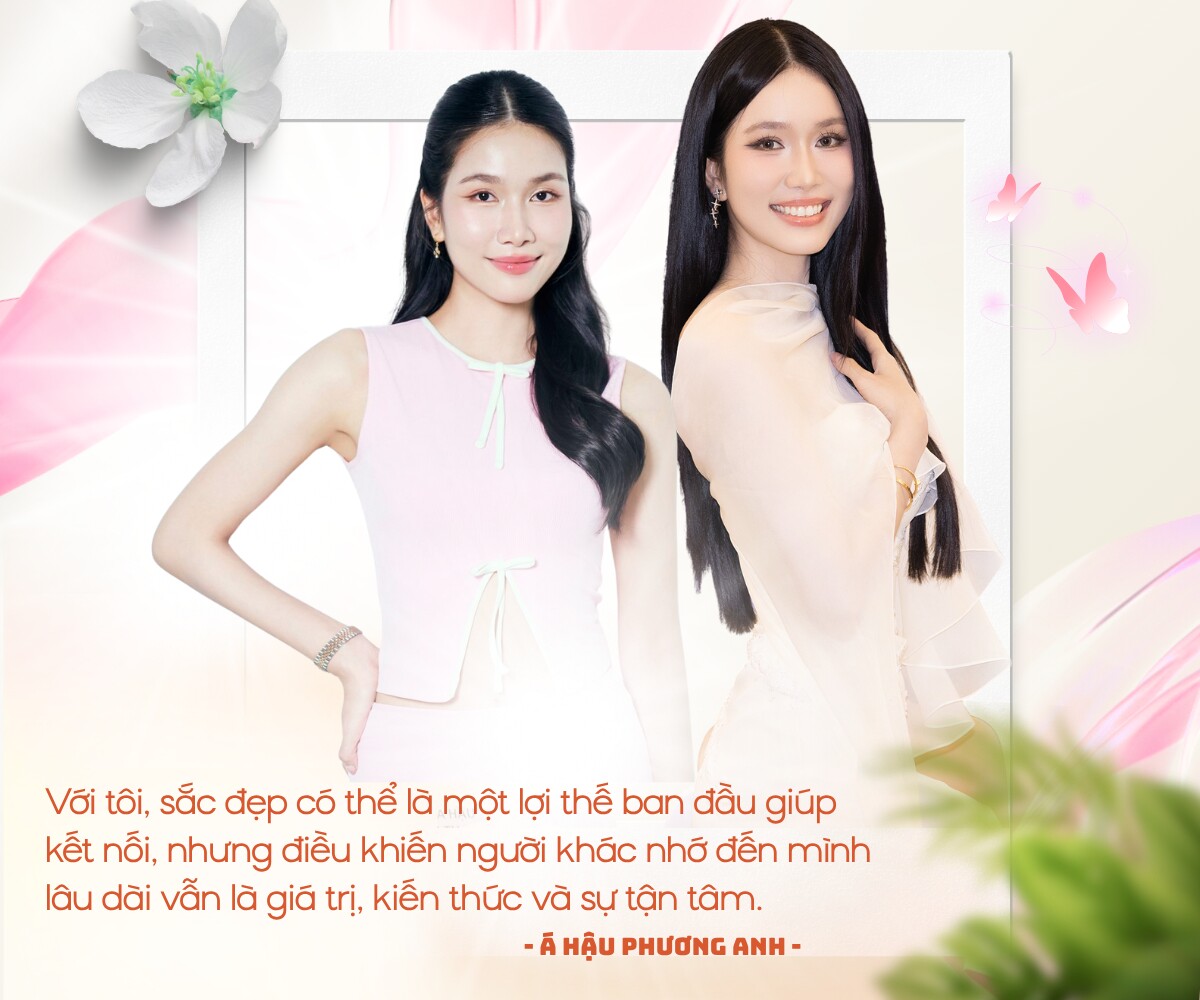 XEM VIDEO: Á hậu Phương Anh trả lời về danh xưng người đẹp đi dạy học.