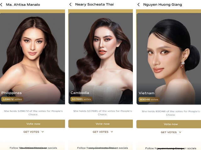 Hương Giang gặp nhiều bất lợi về thứ hạng tại Miss Universe khi liên tục bị các thí sinh khác vượt mặt.