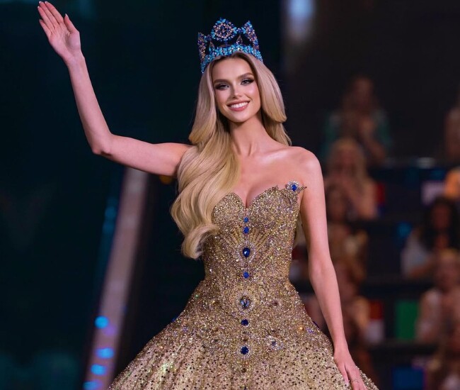 Miss World 2024 Krystyna Pyszková từng được vinh danh là Hoa hậu đẹp nhất thế giới vào năm 2024. 