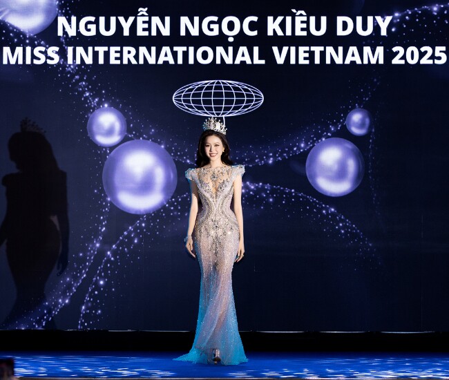Hoa hậu Nguyễn Ngọc Kiều Duy là đại diện Việt Nam tham gia Miss International 2025.