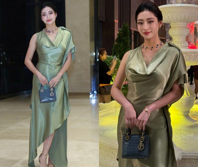 Hoa hậu Lương Thùy Linh được khen ngợi khi tham gia đám cưới Tiên Nguyễn và chồng ngoại quốc.