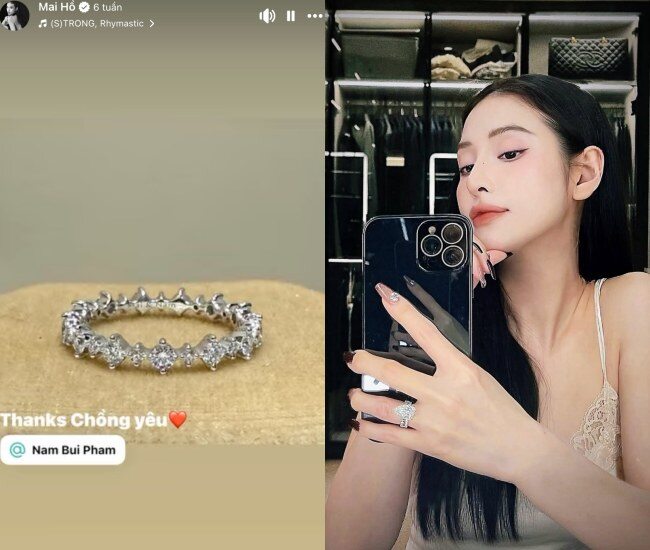 Mai Hồ thường xuyên khoe quà đắt đỏ được chồng kém 4 tuổi tặng.