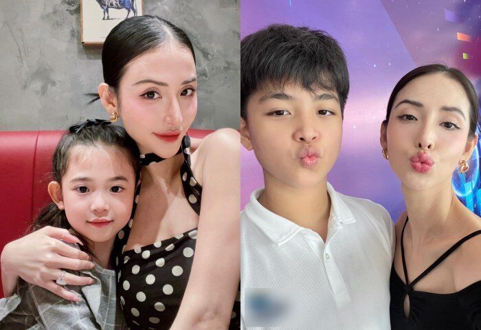 Hai con của Mai Hồ là Nam Phong (14 tuổi) và Mai Vi (6 tuổi) đều sở hữu vẻ ngoài nổi bật. Con trai Mai Hồ cao trên 1m70, đẹp trai và có gu thời trang sành điệu. Trong khi đó, bé gái lại đốn tim nhiều người bởi vẻ ngoài xinh xắn, đặc biệt là đôi mắt to tròn cùng gương mặt bầu bĩnh đáng yêu.