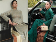 Thời trang - Mốt áo dài bốn tà được ưa chuộng