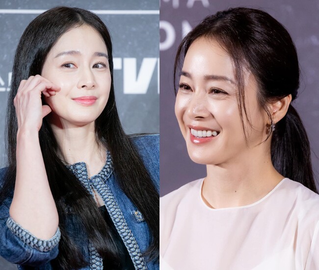 Nhan sắc ở tuổi 45 của Kim Tae Hee.