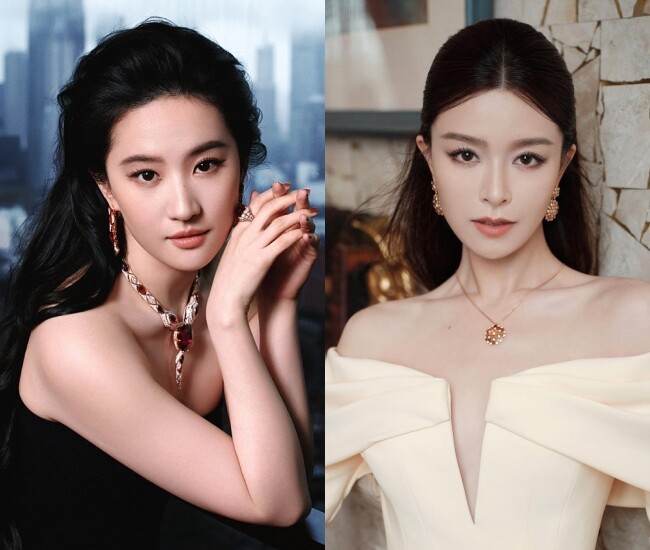 Nhan sắc của Văn Vịnh San nhiều lần được so sánh với Lưu Diệc Phi, thậm chí nhiều người còn nhận xét mỹ nhân 8X không hề kém cạnh đàn chị.