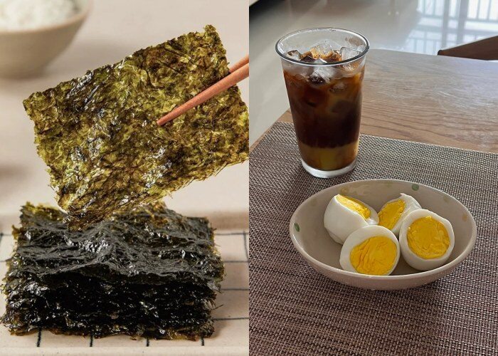 Thực đơn giảm cân của Go Min Si xoay quanh một ly iced latte, một gói rong biển và hai quả trứng luộc mỗi ngày.