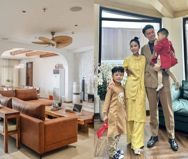 Gia đình Kiều Anh - Văn Quỳnh cùng hai con đang sống trong căn hộ cao cấp rộng 300m2 tại trung tâm Hà Nội, ước tính giá trị khoảng 20 tỷ.