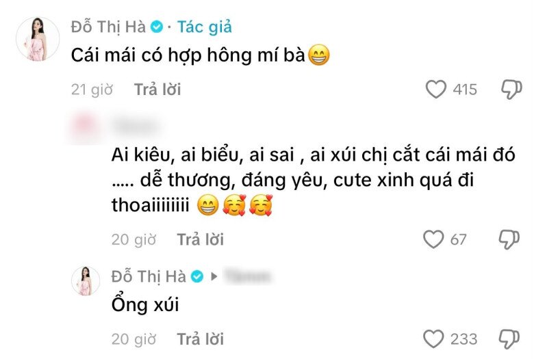 Mỹ nhân quê Thanh Hoá cho biết ông xã thiếu gia chính là người xíu cô cắt tóc mái.