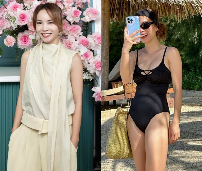 Ở tuổi 41, không chỉ được khen nhuận sắc, thời trang của Yến Trang còn ghi điểm nhờ sự trẻ trung, gọn gàng và tính thẩm mỹ cao.