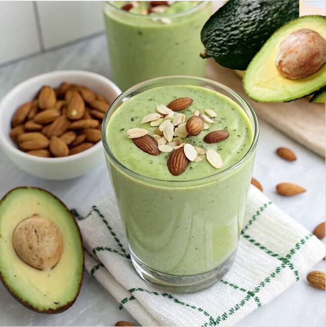 Sinh tố bơ, hạnh nhân và hạt chia là “nước thần” dưỡng da tự nhiên giúp da căng mướt, mịn màng và sáng khỏe. Sự kết hợp hoàn hảo của chất béo lành mạnh, vitamin E và omega-3 giúp cấp ẩm, chống lão hóa, thải độc và nuôi dưỡng làn da khỏe đẹp từ bên trong.