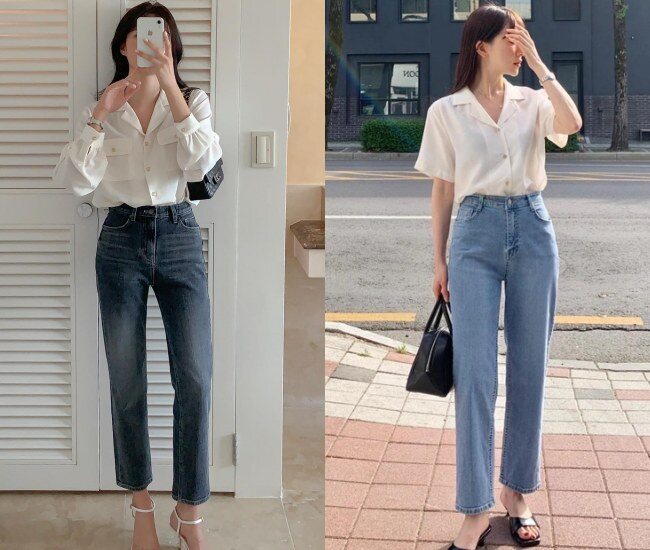 Quần jeans ống đứng đúng là amp;#34;bí kípamp;#34; của dân công sở, 10 kiểu phối giúp chị em amp;#34;lên đờiamp;#34; trong vòng amp;#34;một nốt nhạcamp;#34; - 1