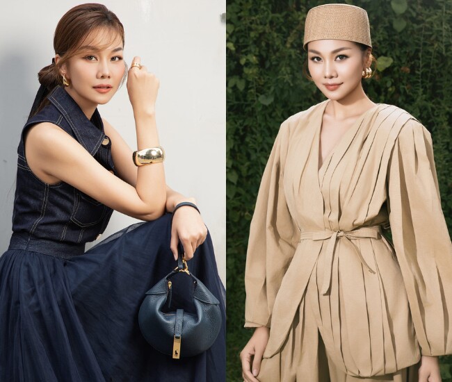 Không chỉ nhan sắc, phong cách thời trang của Siêu mẫu Thanh Hằng cũng nhận được nhiều lời khen.