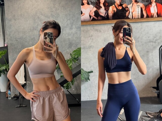 Trên mạng xã hội, Karen Nguyễn nhiều lần khiến dân tình mắt tròn mắt dẹt khi khoe cơ bụng số 11 chất lượng cùng eo con kiến.